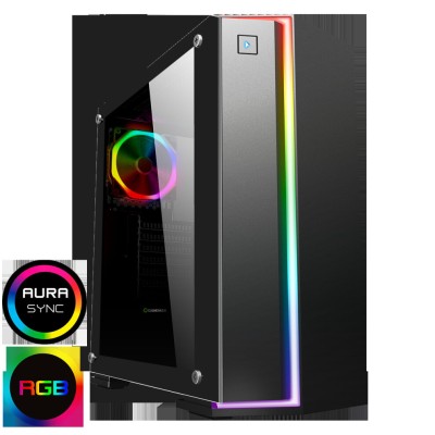 Refurbished FAST GAMING DESKTOP PC INTEL i3 8GB 1TB GT1030 WINDOWS 10 Black Blue 