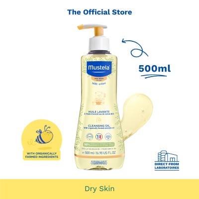 Mustela干性皮肤清洁油500ml[沐浴时间]（exp 03/2025）